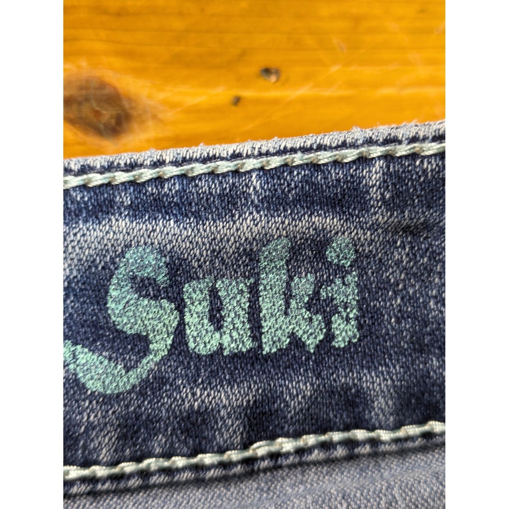 Silver Jeans Suki Capri Women Size 29 Bootcut Light Wash Denim Jeans‎ Med Wash - Picture 4 of 11